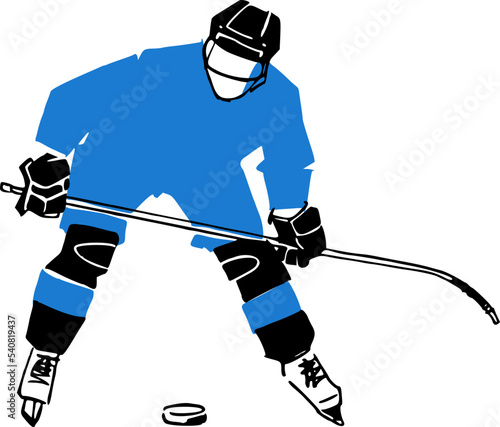 hockey player on the ice