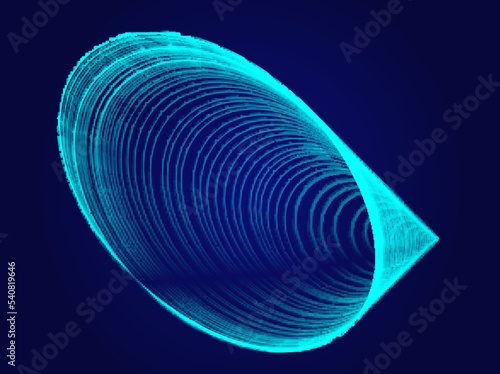 blue motion line bright gradient abstraction shine light