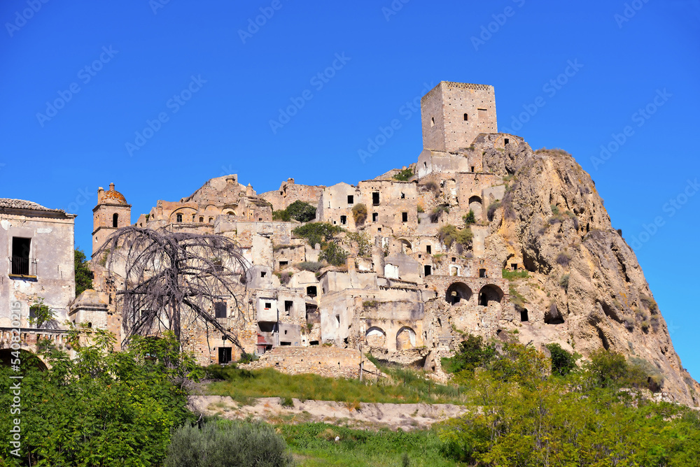 The abandoned village of Craco in Basilicata, Italy The abandoned village of Craco in Basilicata, Italy