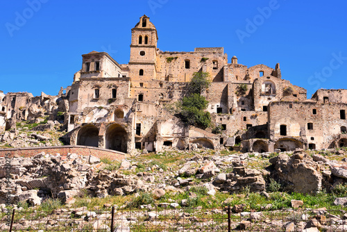 The abandoned village of Craco in Basilicata  Italy