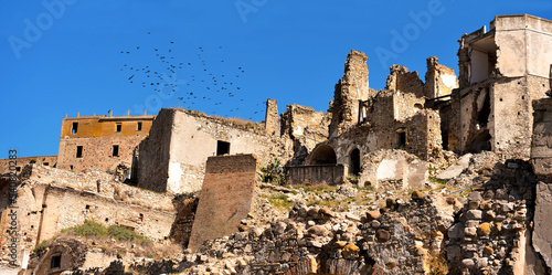 The abandoned village of Craco in Basilicata, Italy © maudanros