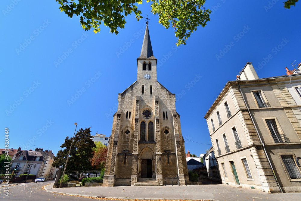 Dijon, France. Saint Peter's Church of Dijon. August 10, 2022.