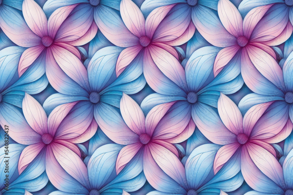 Fototapeta premium seamless colorful floral pattern