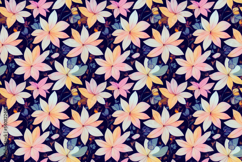 seamless colorful floral pattern