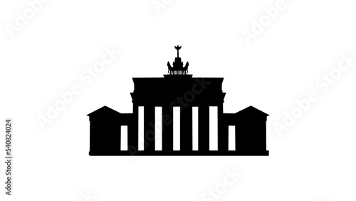 Brandenburg Gate silhouette photo