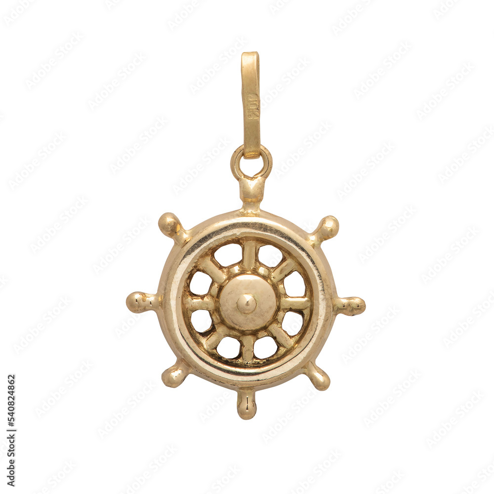 Obraz premium old reel gold pendant