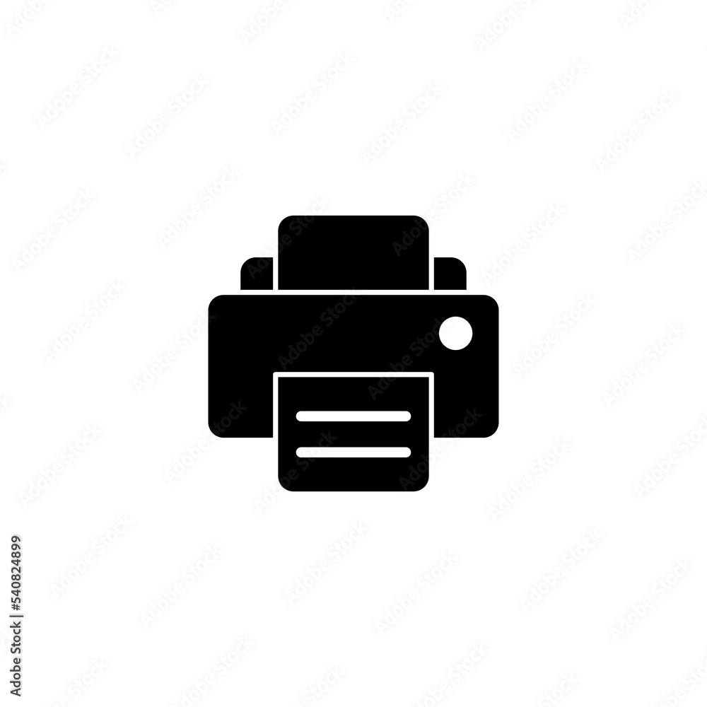 Print icon vector illustration. printer sign and symbol Print icon vector illustration. printer sign and symbol