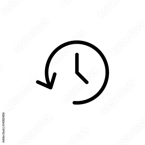 History icon vector illustration. recent event history sign and symbol