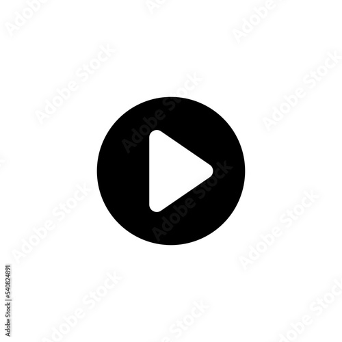 Play Icon vector illustration. Play button sign and symbol