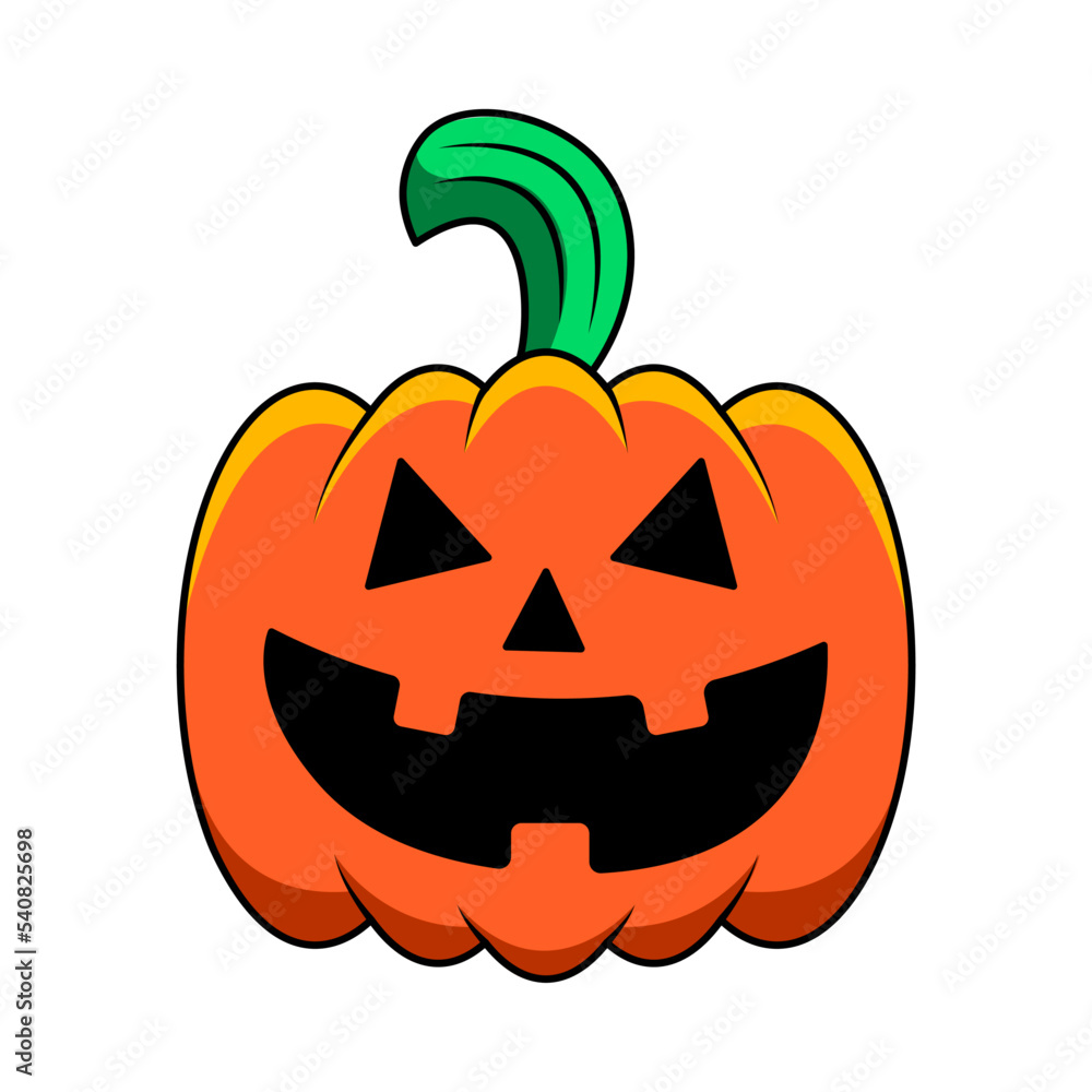 Isolated pumpkin hallowen vector illustration Isolated pumpkin hallowen vector illustration