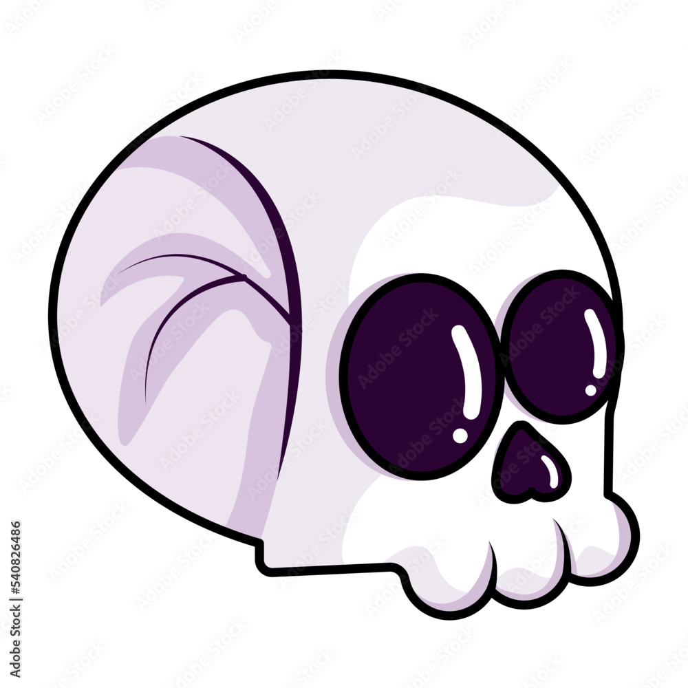 Isolated skull hallowen vector illustration Isolated skull hallowen vector illustration