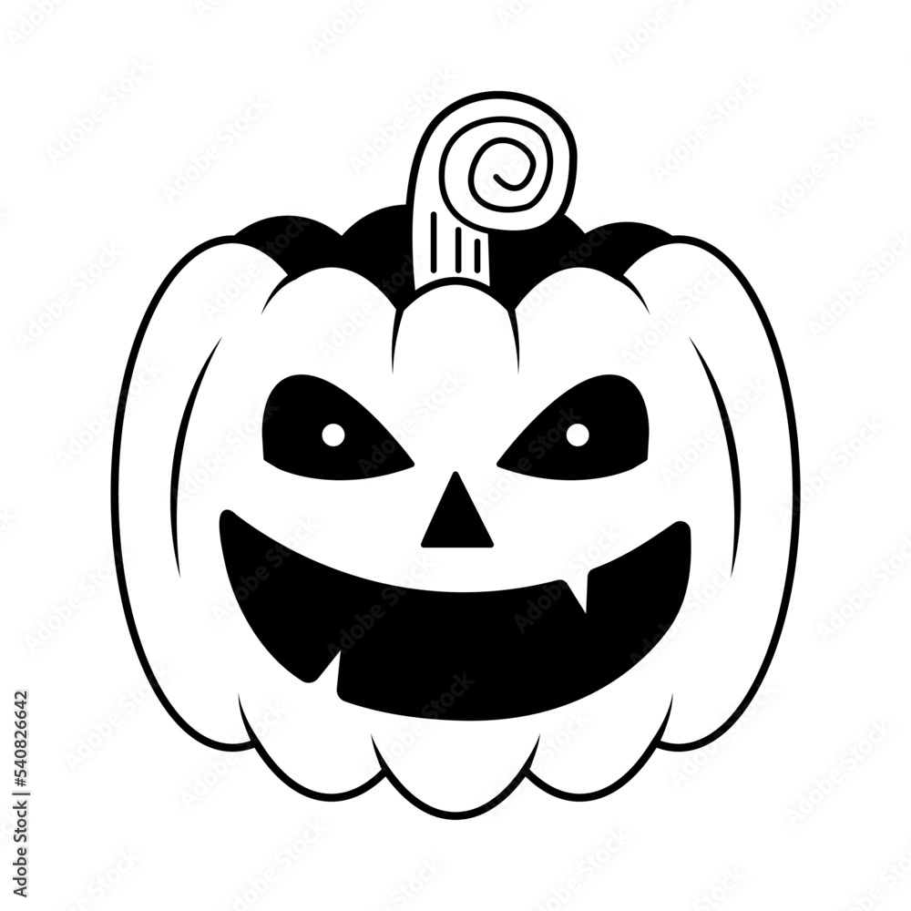 Isolated pumpkin eyes draw hallowen vector illustration Isolated pumpkin eyes draw hallowen vector illustration