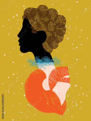 diversity people - gay couple - black face man and brown hair - white face man and red hair - mirrored