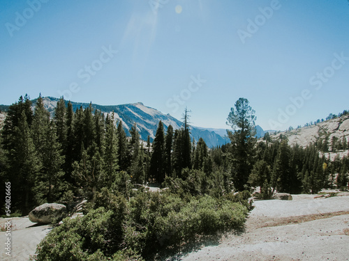 snow covered mountains, Yosemite National Park, USA