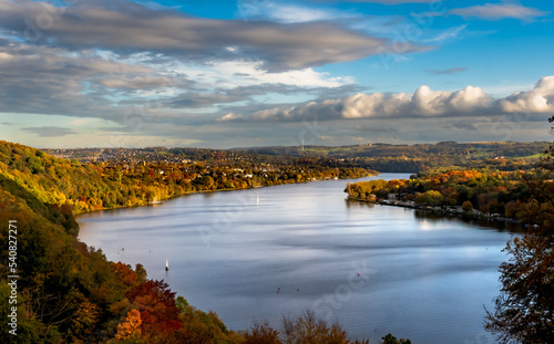 autumn landscape with Baldeneysee