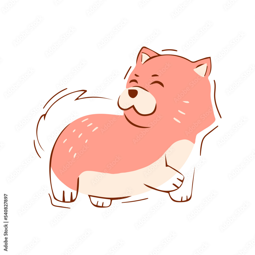 Isolated dog silhouette draw vector illustration Isolated dog silhouette draw vector illustration