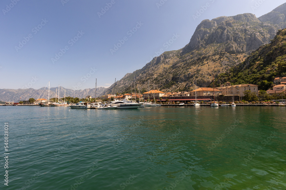 Bay of Kotor, Boka Kotorska, in Montenegro