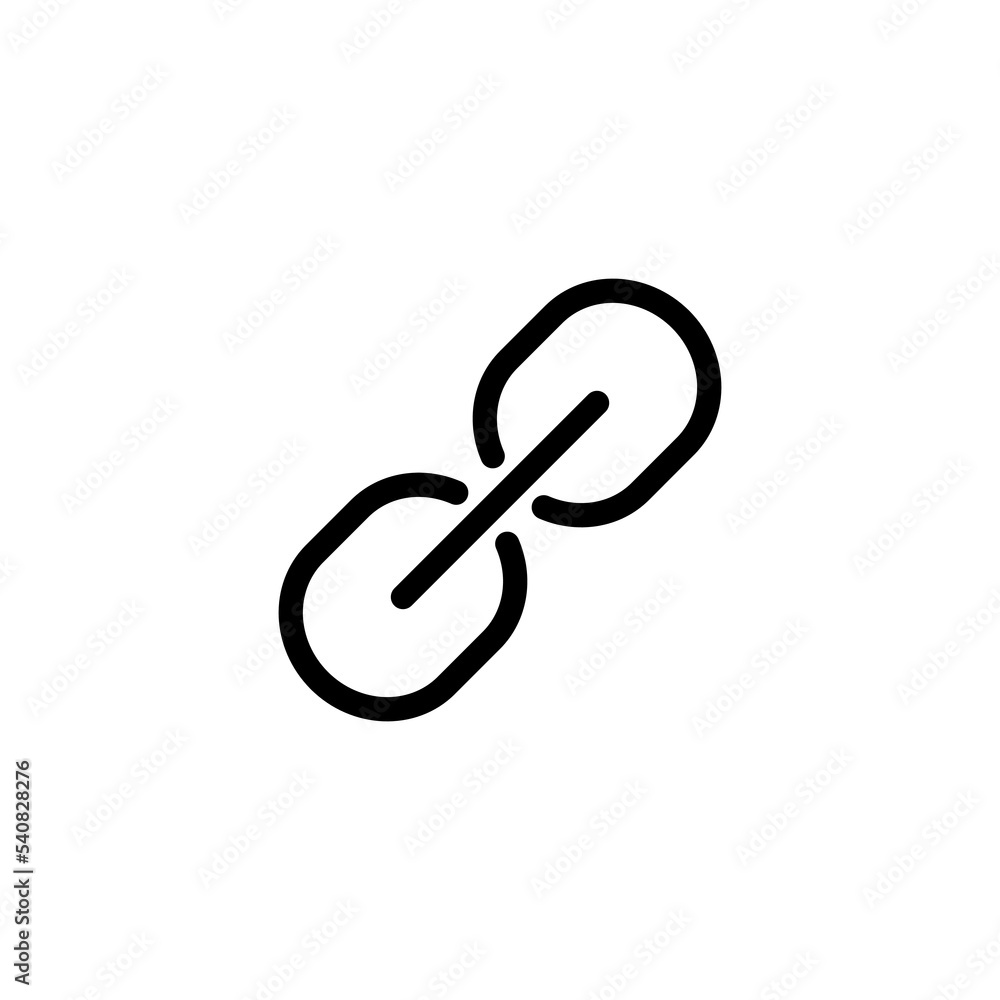 Link icon vector illustration. Hyperlink chain sign and symbol Link icon vector illustration. Hyperlink chain sign and symbol