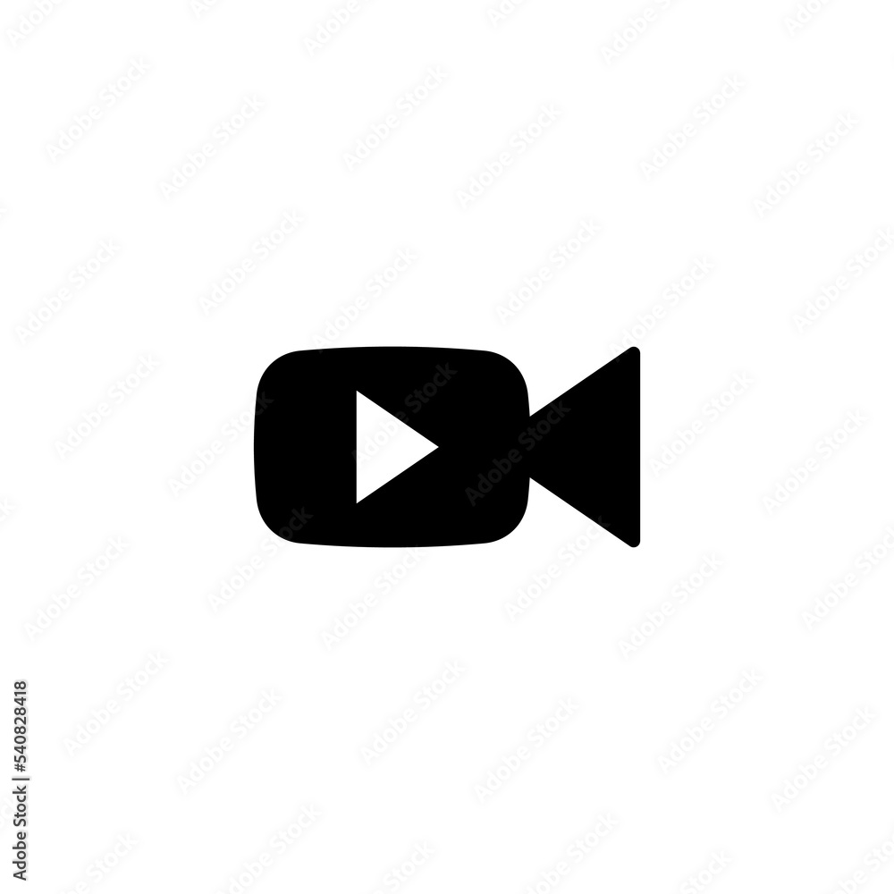 Video icon vector illustration. video camera sign and symbol. movie sign. cinema Video icon vector illustration. video camera sign and symbol. movie sign. cinema