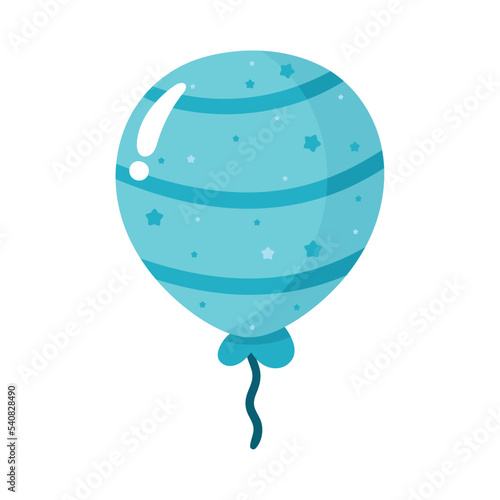 blue balloon helium floating