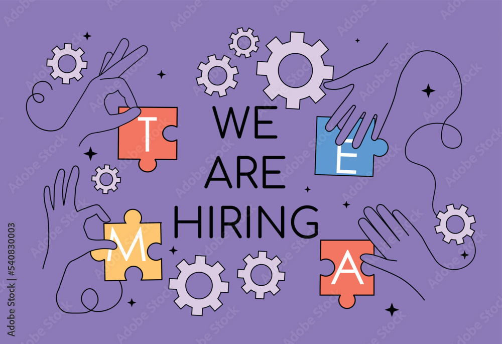 We hiring concept We hiring concept