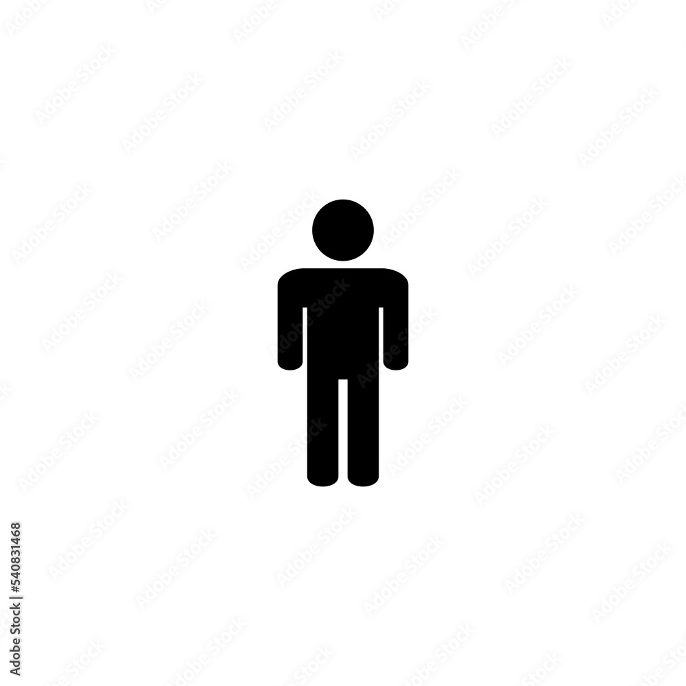 Man icon vector illustration. male sign and symbol. human symbol Man icon vector illustration. male sign and symbol. human symbol