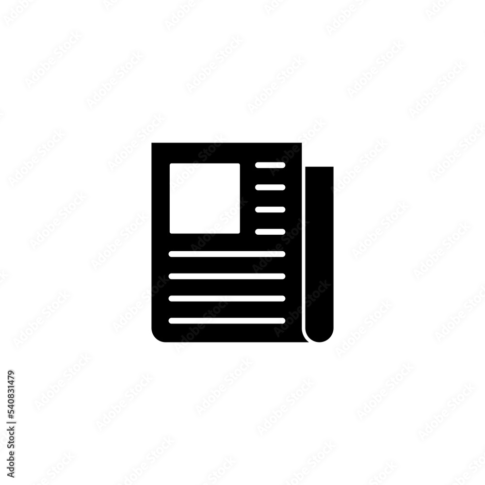 Newspaper icon vector illustration. news paper sign and symbolign Newspaper icon vector illustration. news paper sign and symbolign