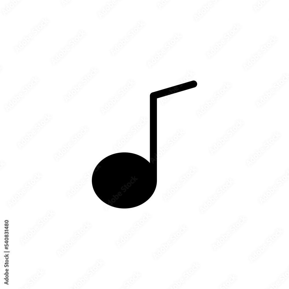 Music icon vector illustration. note music sign and symbol Music icon vector illustration. note music sign and symbol