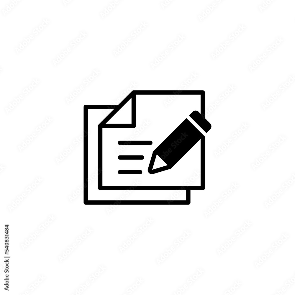 Note icon vector illustration. notepad sign and symbol Note icon vector illustration. notepad sign and symbol