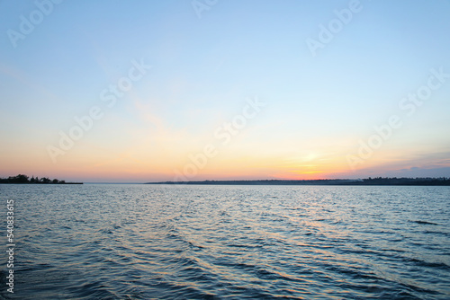 View of beautiful lake and sky