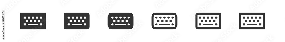 Keyboard icon. Computer digital alphabet symbol. Keyboard control button in vector flat Keyboard icon. Computer digital alphabet symbol. Keyboard control button in vector flat