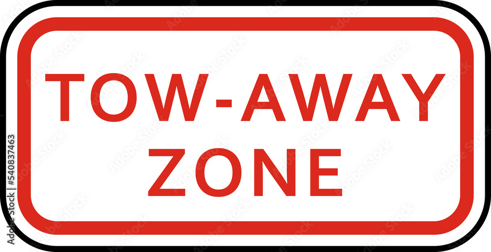 tow away zone