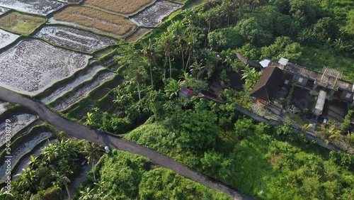 Aerial view of a Pool near Ubud, Gianyar photo