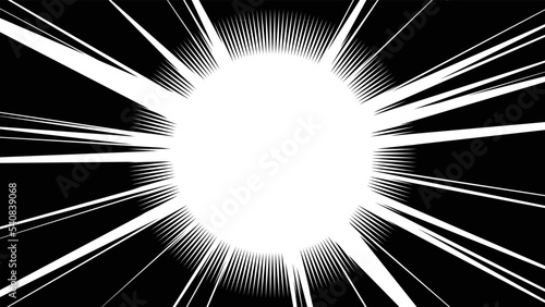 背景 集中線 効果線 強調線