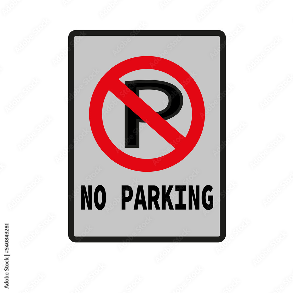 no parking sign. Dont stop icon. no parking sign on white background. Vector illustration. Stock image. no parking sign. Dont stop icon. no parking sign on white background. Vector illustration. Stock image.