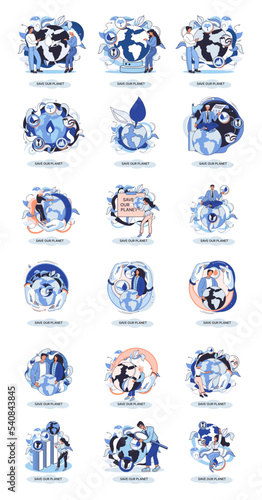 Save our planet ecological metaphor Earth day, love for native home. Sustainable gardening renewable energy. Caring for nature protecting environment stop air and water pollution, rational consumption