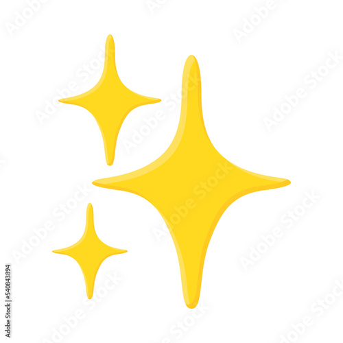 Sparkles Sign Emoji Icon Illustration. Glitter Vector Symbol Emoticon Design Clip Art Sign Comic Style.