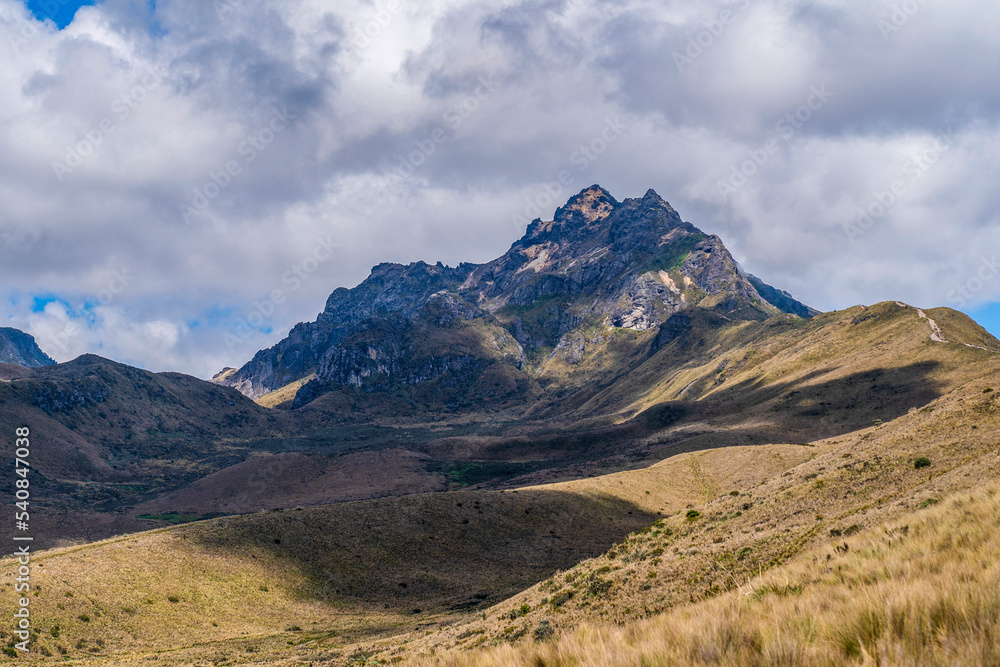 Rucu Peak of Pichincha Volcano at an altitude of 4,781 meters