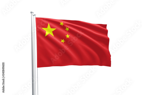 Vászonkép Flag of China waving in the wind