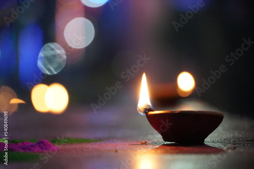 Isolated Diwali diya for Diwali festival