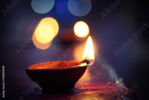 Isolated Diwali diya for Diwali festival