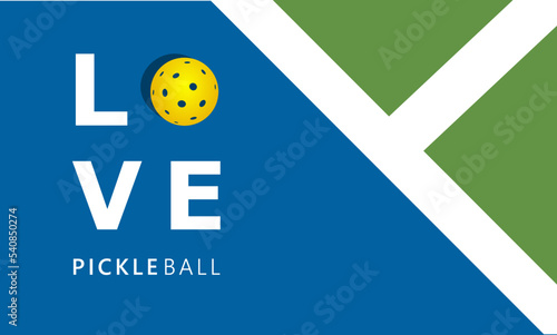 Great Editable Vector background of pickleball game with court for any graphic purpose