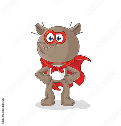 tapir heroes vector. cartoon character © dataimasu