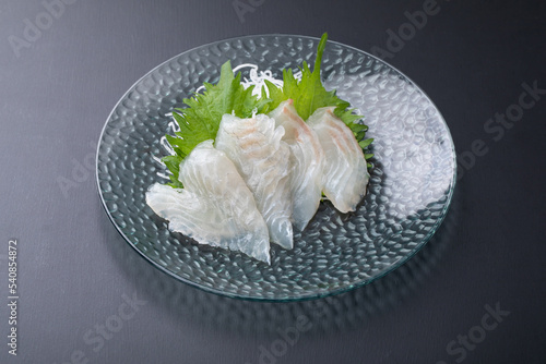 鯛の刺身　sashimi photo