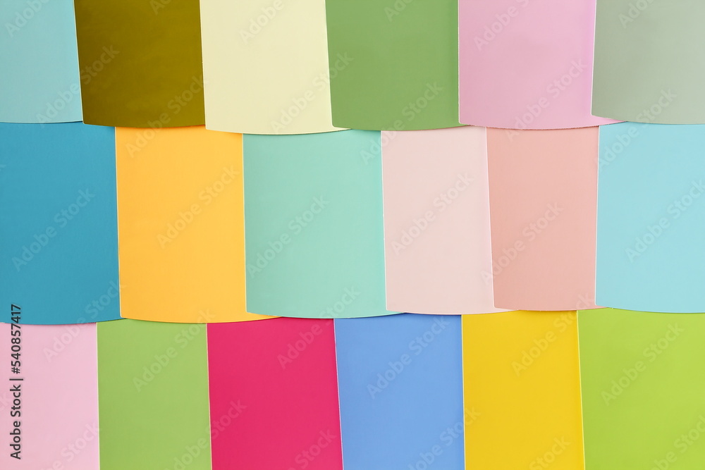  Multicolor paper card palette Texture background 