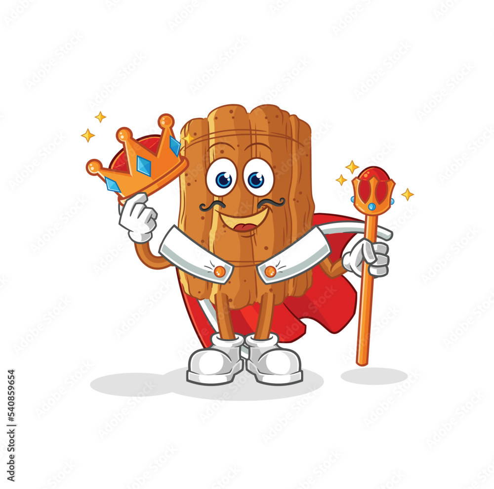 cinnamon king vector. cartoon character