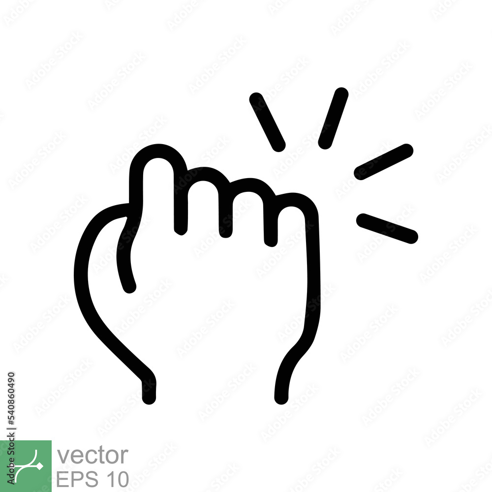 Hand knocking on door icon. Simple outline style. Knock, touch, knuckle, force, fight, fist, bump, punch, strong, knocker concept. Line vector illustration isolated on white background. EPS 10. Hand knocking on door icon. Simple outline style. Knock, touch, knuckle, force, fight, fist, bump, punch, strong, knocker concept. Line vector illustration isolated on white background. EPS 10.