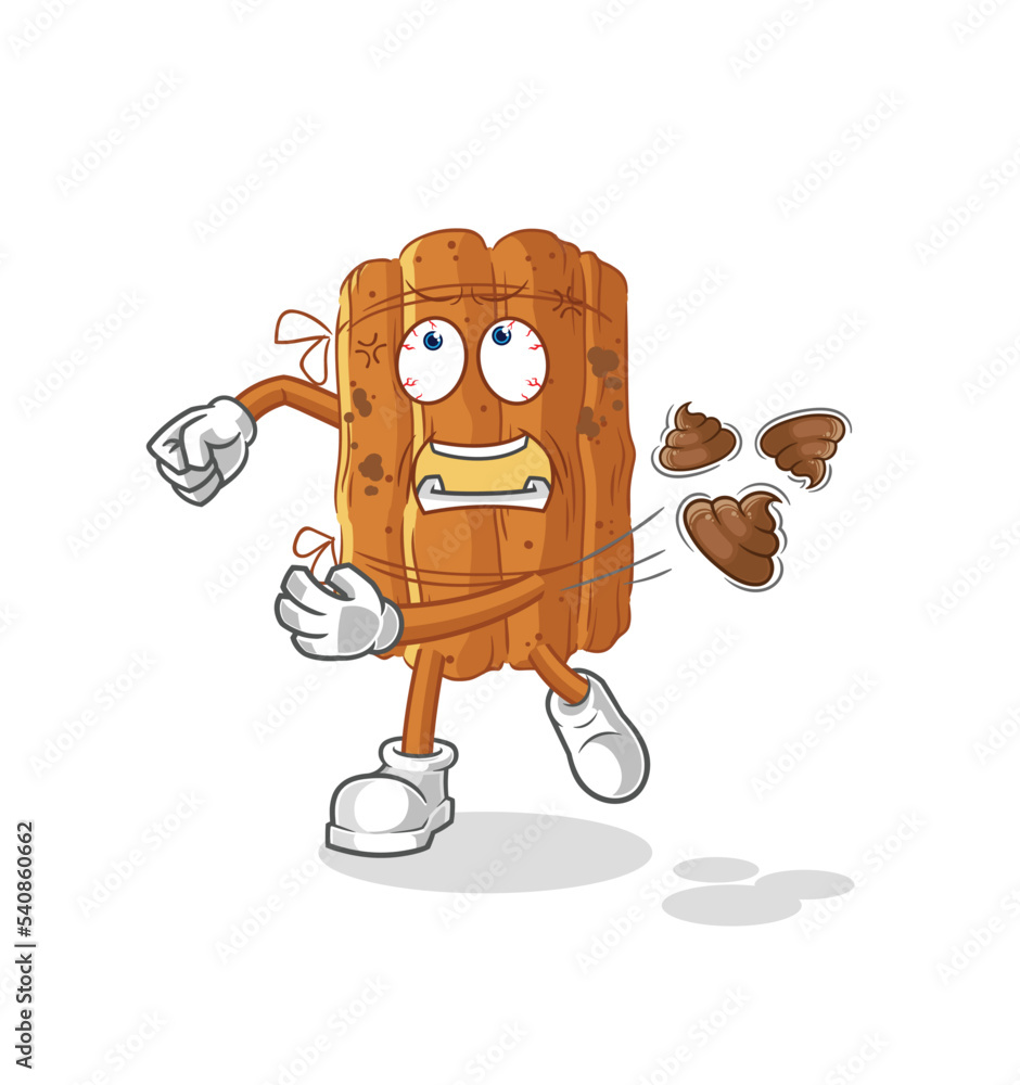 Fototapeta premium cinnamon throwing shit vector