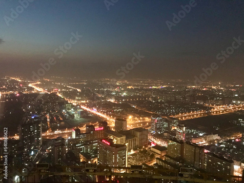 Beijing  China  November 2016 - A view of a city at night