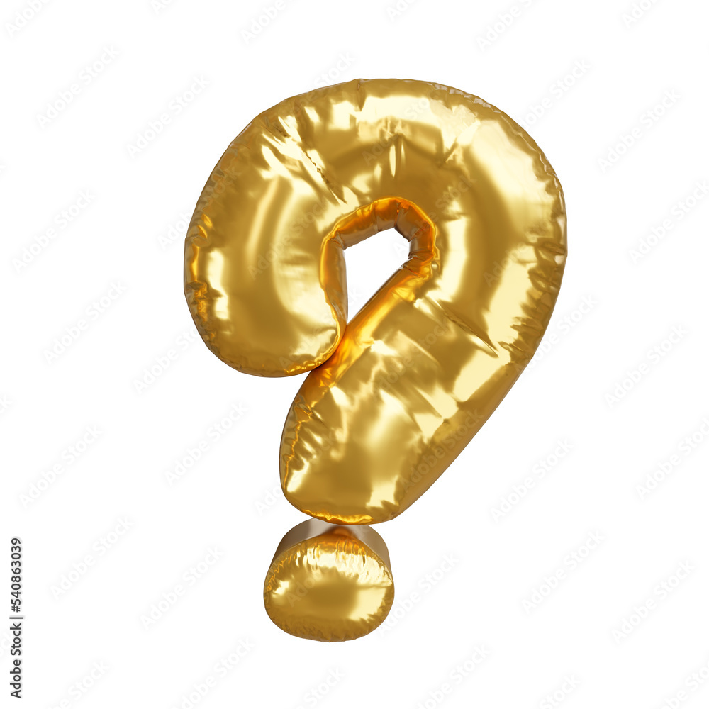 Gold balloons symbol
